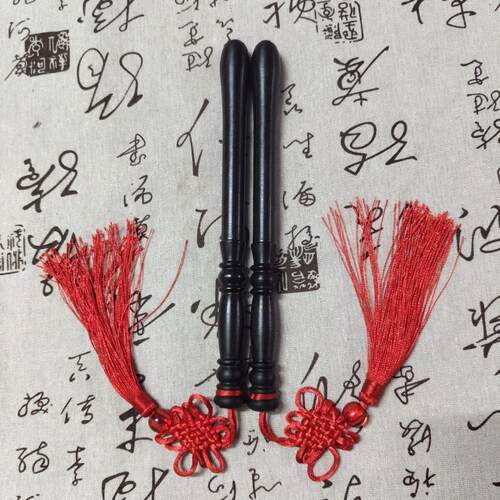 17号非洲黑檀木小鼓棒腰鼓槌小盆鼓棒 精致光滑 黑檀实木鼓棒一对