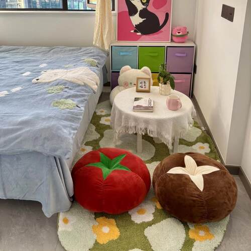 【新家的100个快递】香菇番茄靠垫抱枕 沙发飘窗坐垫卧室房间装饰