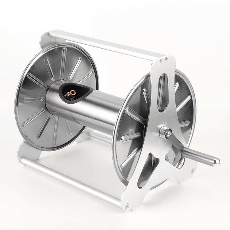 园艺架车架管洗车壁挂水管大号户外缠绕收纳家用金属水管卷不锈钢