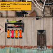 重型浮动工具铁艺收纳架壁挂式 电动工具储物架手电钻螺丝刀整理架