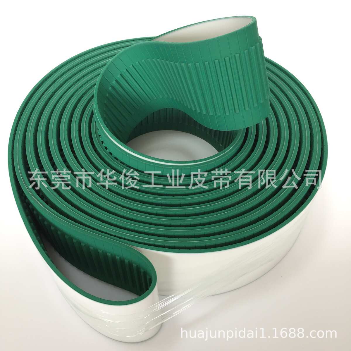 一体成型PU同步带 绿布同步带 汽车设备厂专用开槽同步带