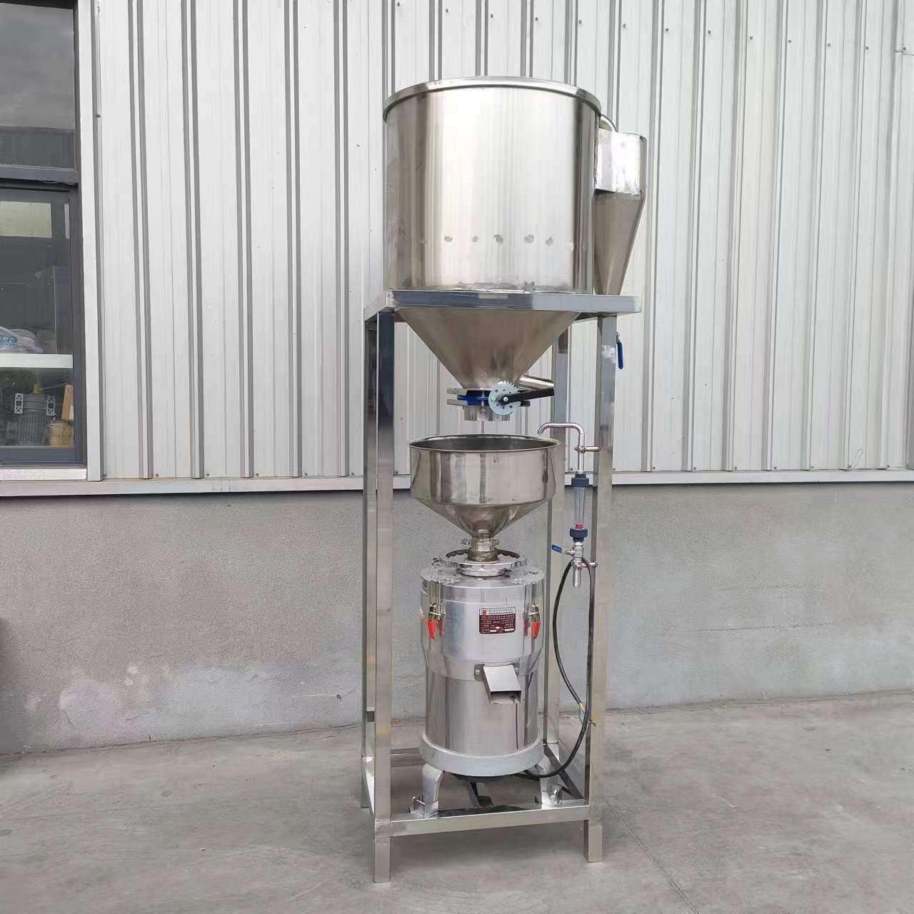 加工定制豆浆机200型磨浆机自动上豆磨米机全自动两联磨三联磨