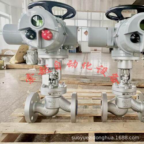 DN50直通式不锈钢J961H-64P电动焊接截止阀电压AC220V/80V
