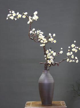 正品中式复古新陶瓷花瓶仿真腊梅花花干枝梅假摆件酒店家居装饰促