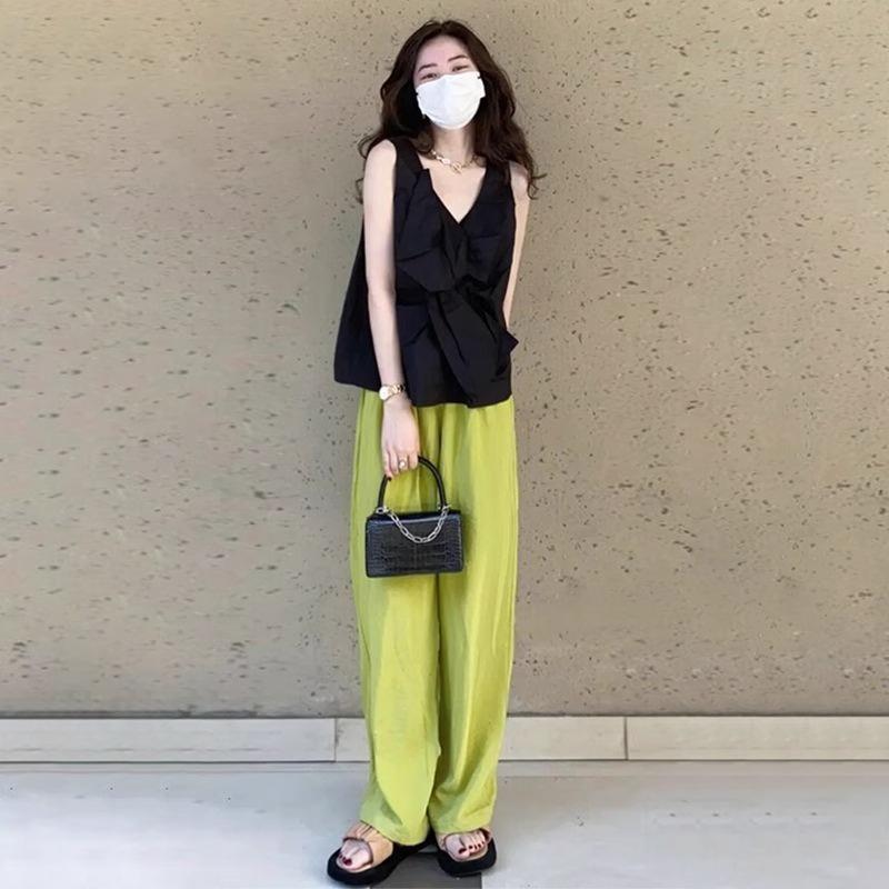 法式rouje damas职业套装女新款夏季上衣高级感盐系轻熟两件套装