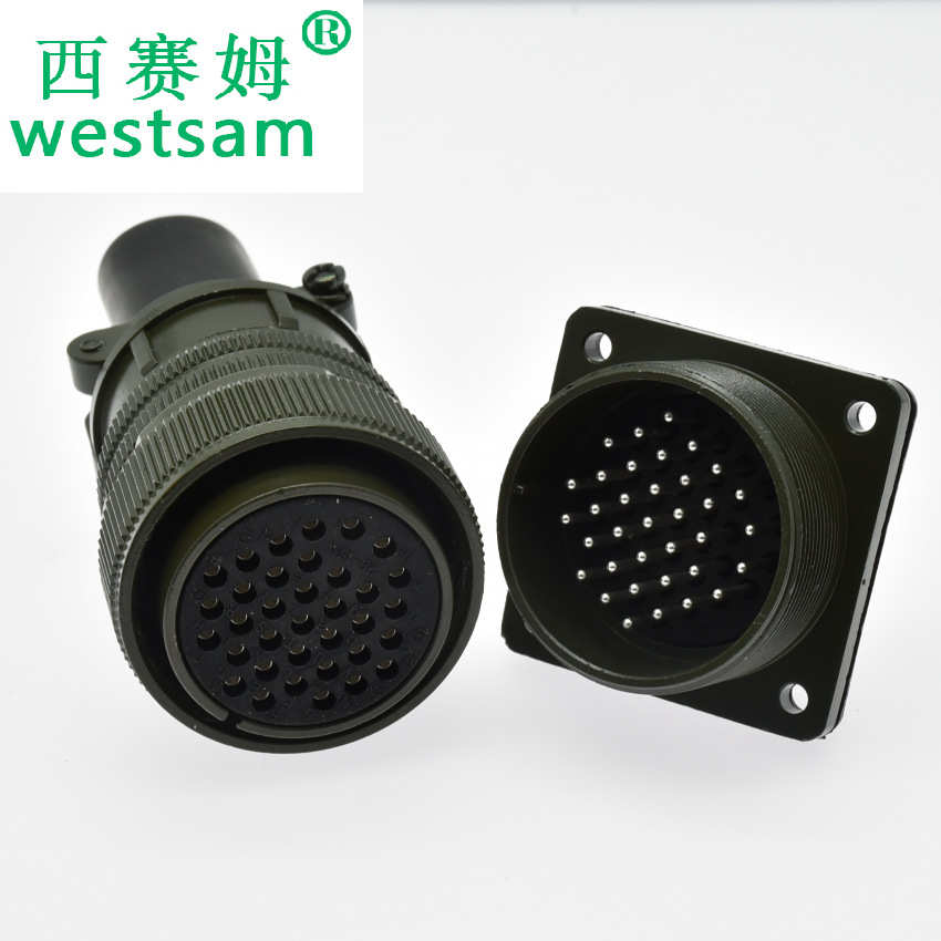 15-铜合金圆形/高频ms3106a28芯焊接连接器电缆35航天防潮