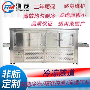 源头厂家直供食品化妆品面膜海鲜果蔬速冻隧道式冷冻隧道制冷机