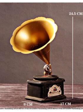 咖啡馆置物展示柜软装好物饰品摆设复古博物架中古风摆件摆设小物