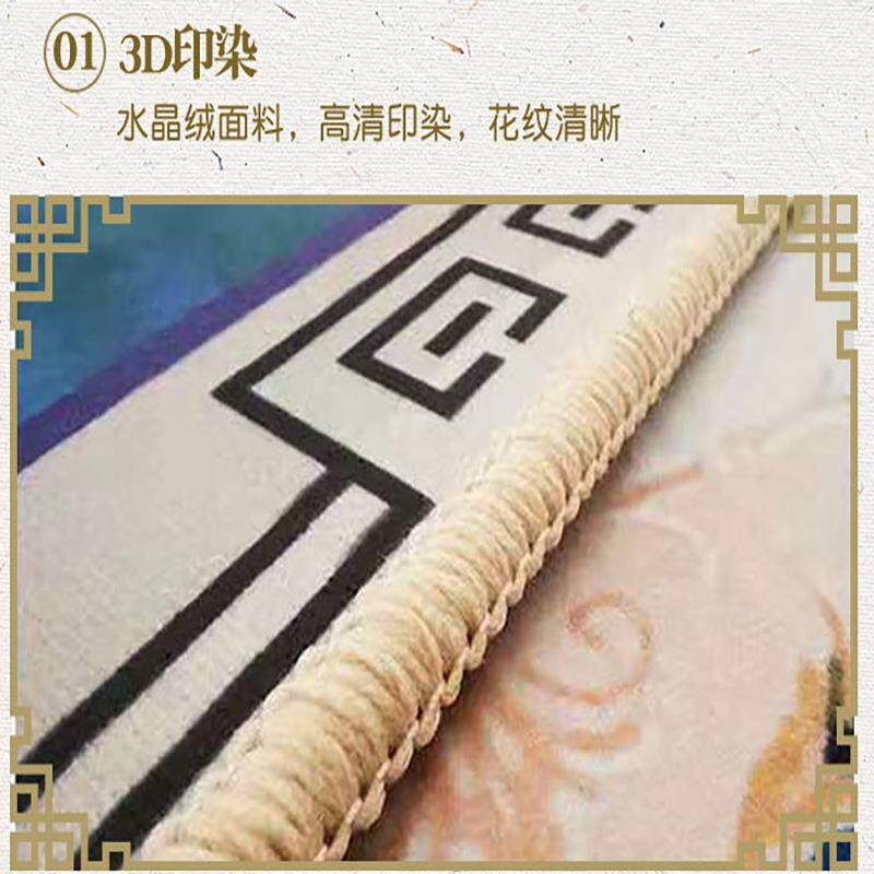 新中式玄关地垫进门垫走廊门口家用可裁剪入户门地毯换鞋垫防滑