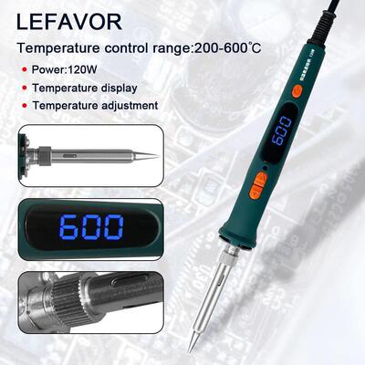 120W Digital Soldering Iron Kit Repair Soldering Tool Set El