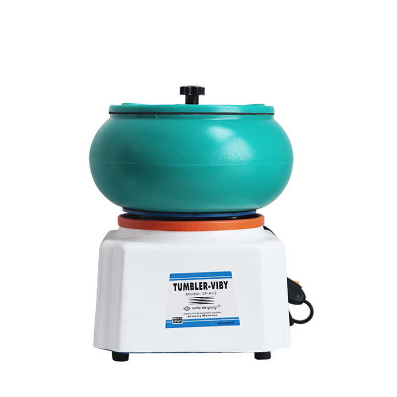 震动抛光机12寸玉石抛光打磨机震抖机震动研磨首饰圆型抖动抛光机