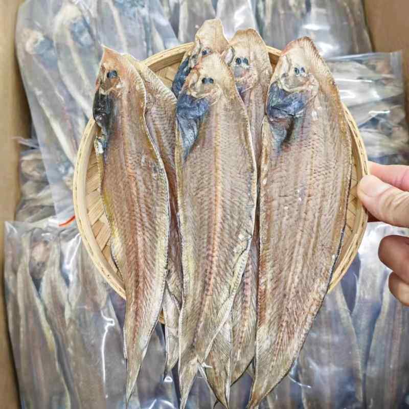 汕尾特产龙舌脯龙利鱼干本港鱼干淡盐踏板鱼海鱼干货/ 500g