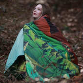 户外旅行便携简约野炊午睡家居盖毯披风野餐垫绗缝地席现货批发