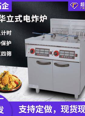 拓企商用立式电炸炉炸鸡薯条小吃油炸锅不锈钢智能电脑板电热炸炉