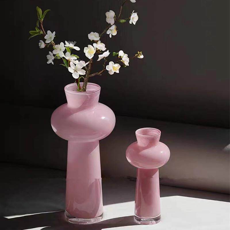 法式浪漫中古高品质花器 水培鲜花玻璃花瓶 ins小清新摆件