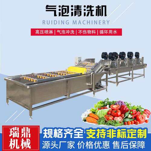 果蔬清洗机 香菇辣椒气泡清洗机 小龙虾清洗机 中房净菜加工