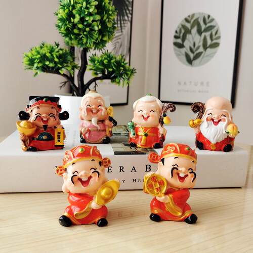 寿公寿婆月老生日蛋糕DIY装饰摆件汽车摆件电视柜卧室客厅小摆件