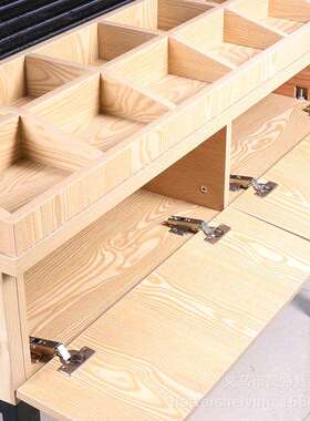优品货架钢环木新款黑色铝槽HOT-Z009耳架品精品店用板饰展示架精