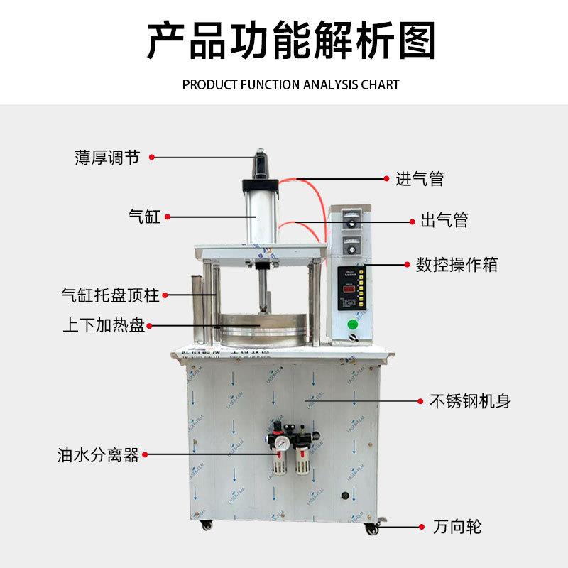 商用烙饼机全自动液压手抓饼筋饼成型机大型压饼烙馍机压饼机厂家