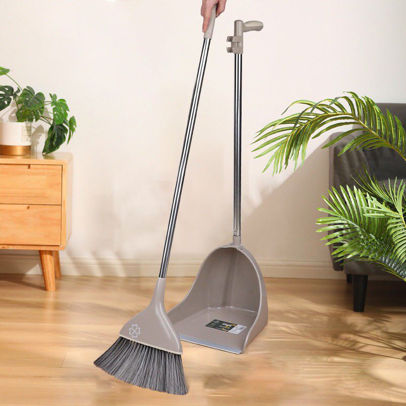 New Broom and Dustpan Combo Set for Home Use, Floor Squeegee