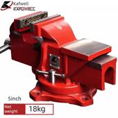 克拉夫特韦尔5英寸工业级重型工作台虎钳多功能平头虎钳台式 虎钳P