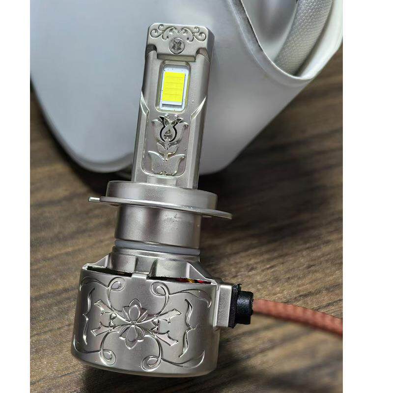 2V/24v热汽车大LED前灯行H4外置车灯高功率锌合金两铜管风扇散高