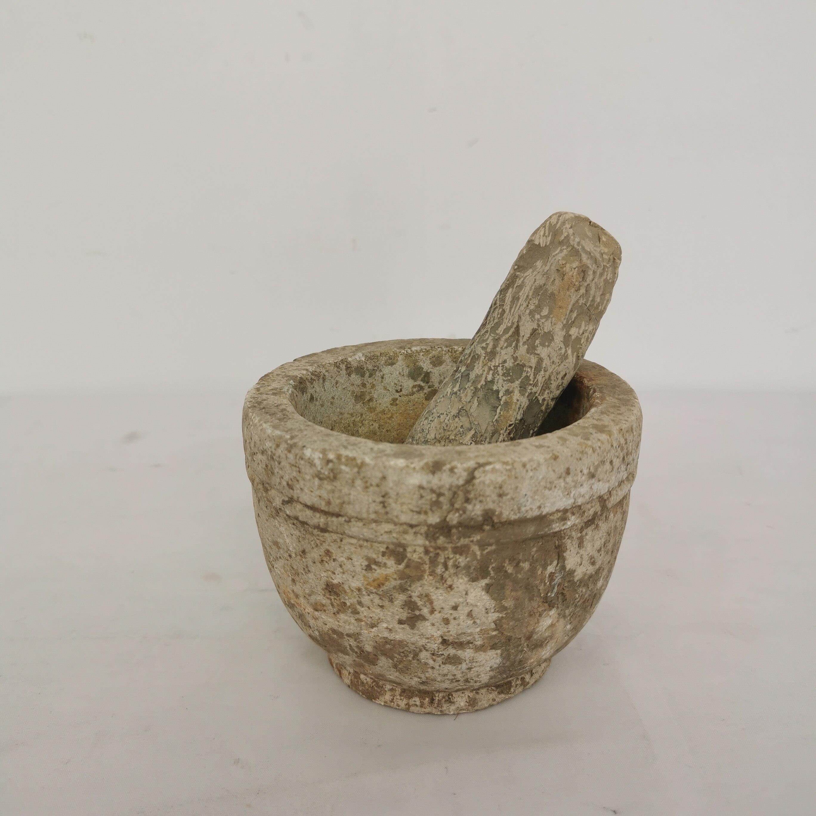 民俗老物件石碗石锤老蒜臼覆古怀旧老石碗石臼花盆杂项收藏摆件