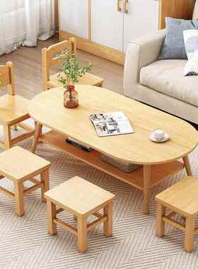 Small wooden stool; children's backrest stool; kindergarten