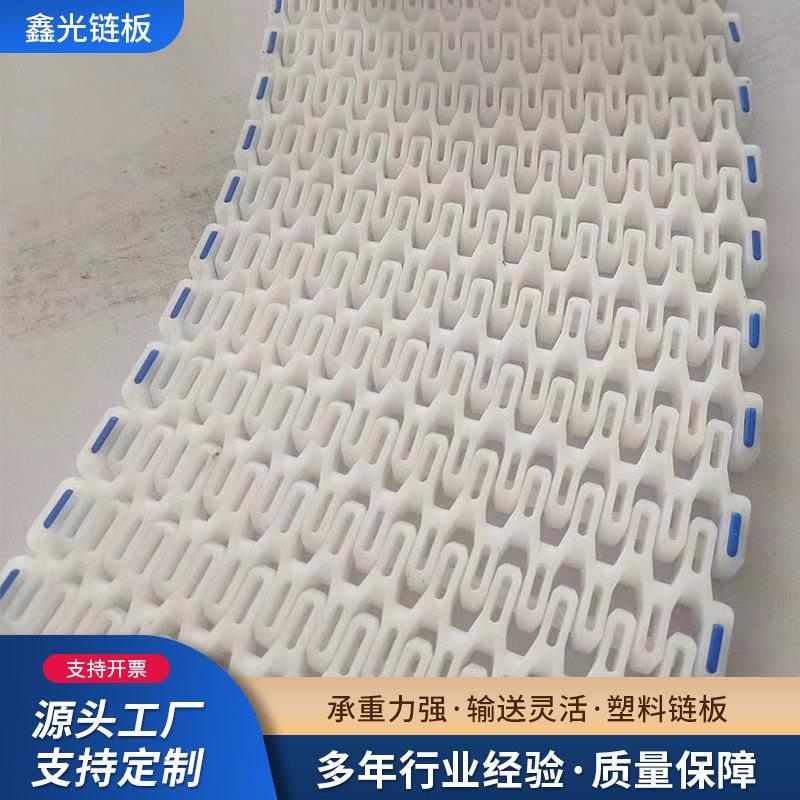 塑料网格链板果蔬清洗加工模块输送链板耐高温清洗瓶机用塑料链板
