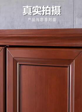 油漆书柜质式中文件柜木贴实木皮物落地档案QTX柜储柜资料柜家具