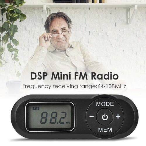 FM Player Receiver Outdoor Walking Portable Retro Pocket