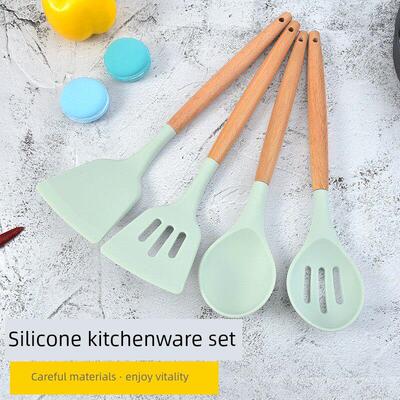Silicone Cooking Utensils Set Spatula Shovel spoon Tools 铲