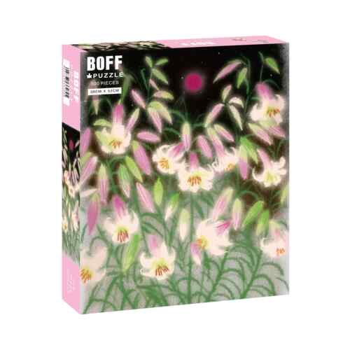 BOFF东方月亮500片丝绒古风新中式插画小众装饰画拼图难度解压潮