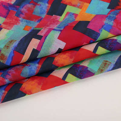 酸性直喷印花布料加工 尼龙锦纶数码印花面料直喷印花面料批发