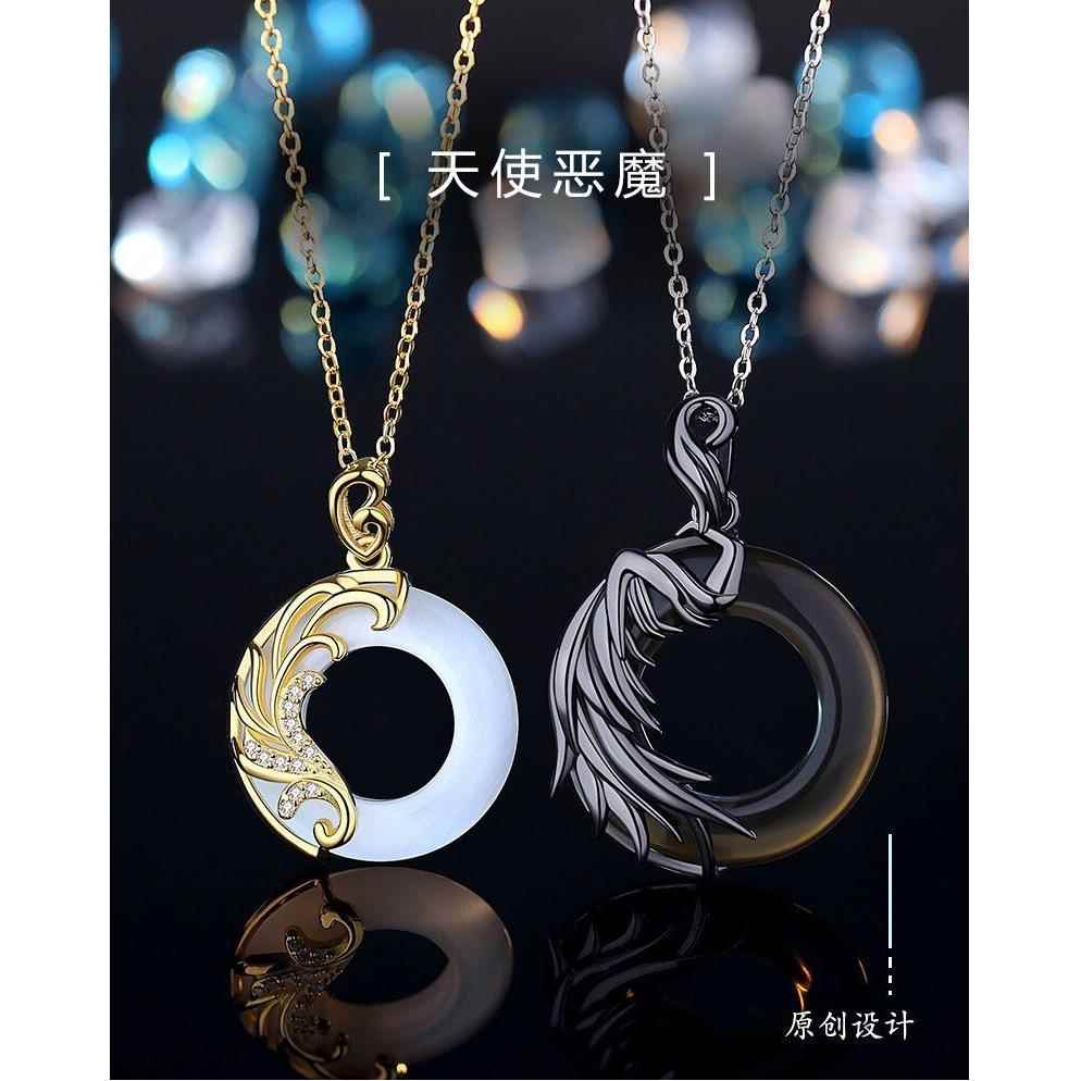 高档天使魔送朋女友友男朋友男生生念日礼物实用轻奢情侣恶一周年