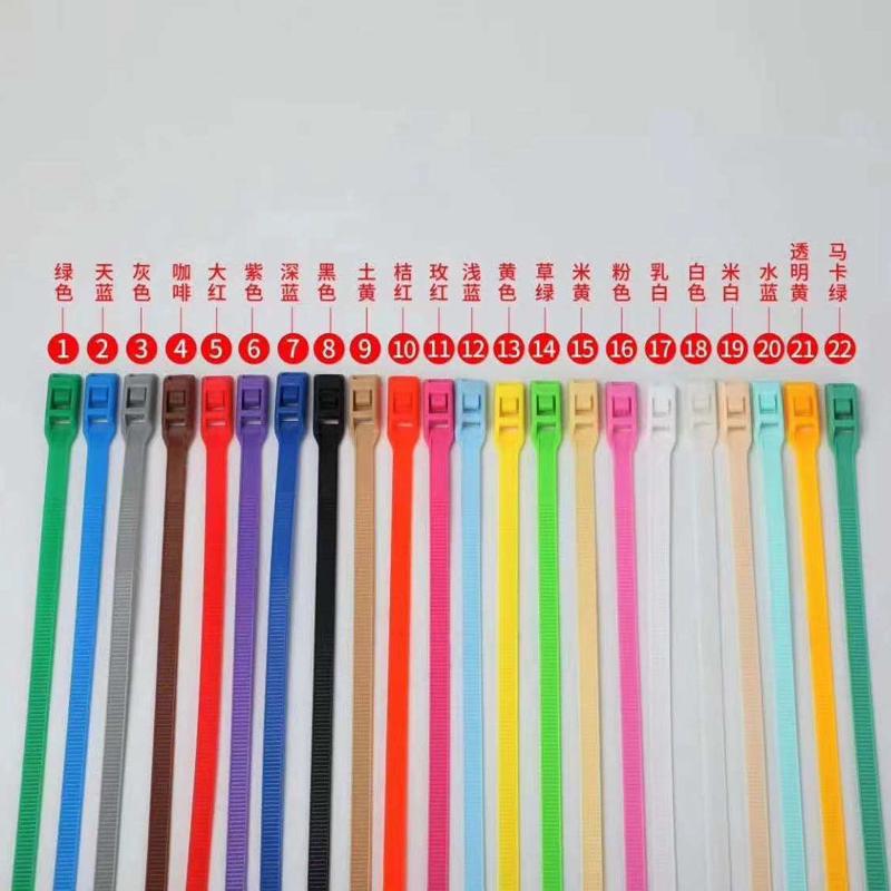 淘气堡扎带厂家游乐园平扣350 8*400 10*450捆绑扎线彩色扎带批发