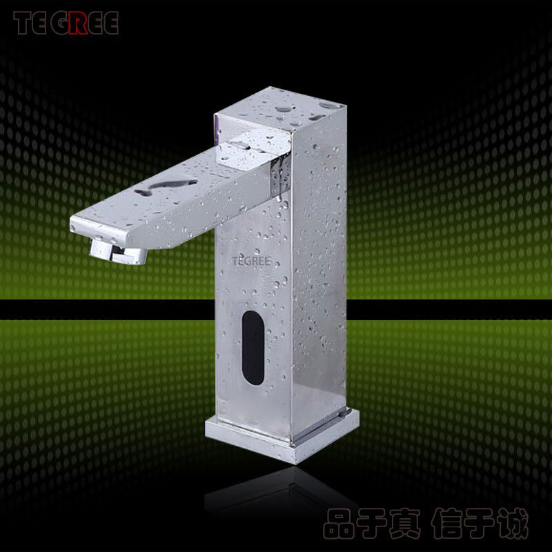 TG-335感应四方龙头单冷热智能感应式红外线感应龙头家用洗手器