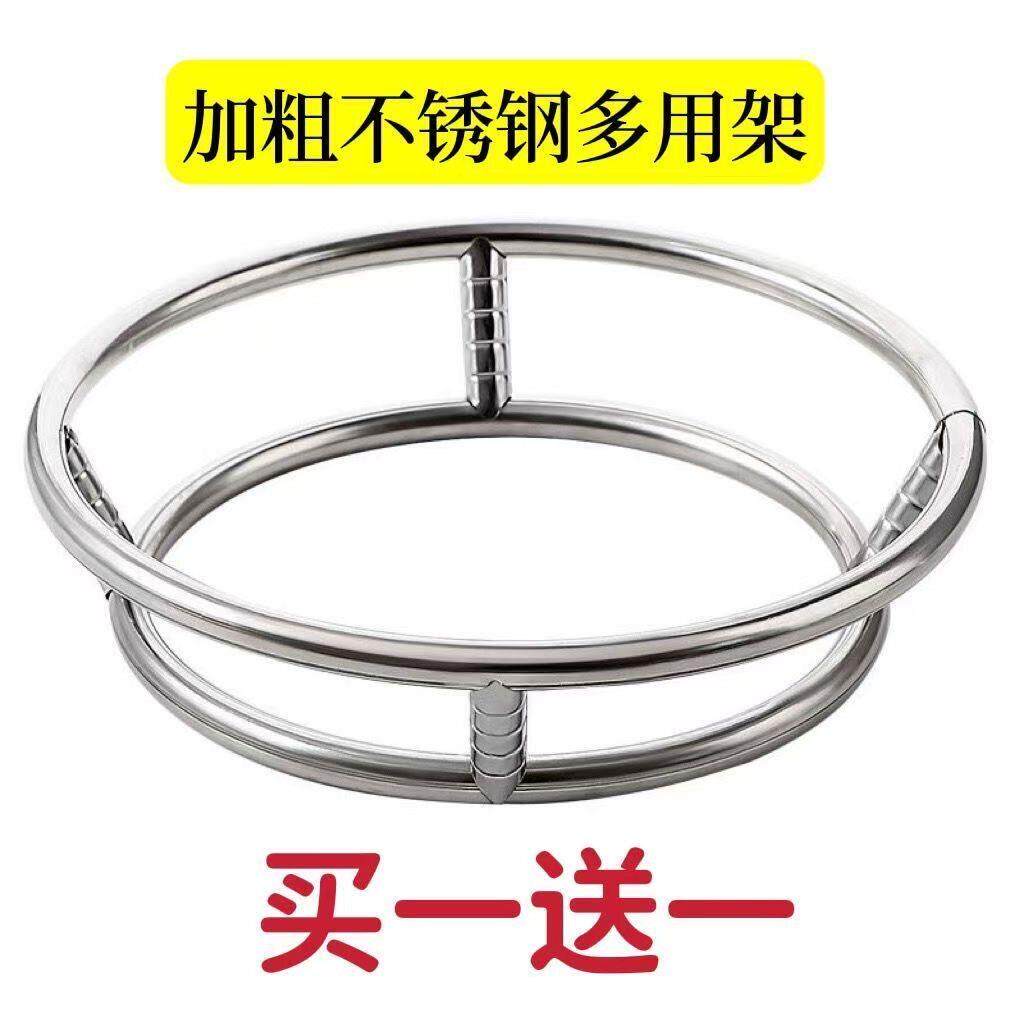 优质不锈钢隔热双面锅架厨房置物架大勺架防烫放锅神器双层锅架