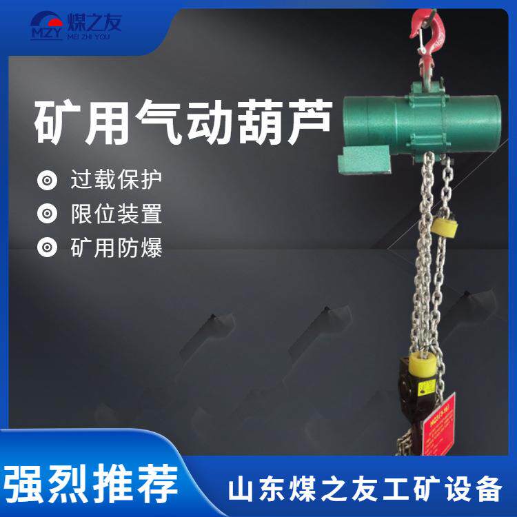 煤矿固定式气动葫芦HQ型3吨-30吨 矿用防爆型气动倒链