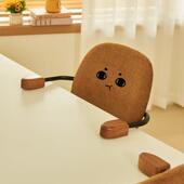 北欧简约布艺考拉餐椅家用网红ins可悬挂饭店轻奢饭厅餐桌耳挂椅