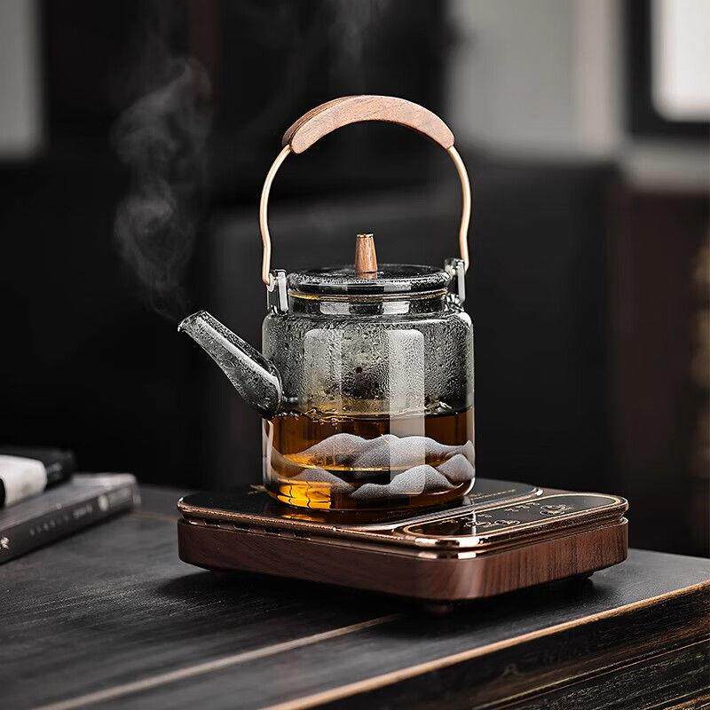 多功能蒸汽煮茶器加厚玻璃养生壶保温安化黑茶普洱电茶壶电热水壶