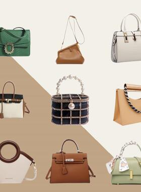 鑫园软装样板间衣帽间装饰包包女士手提包售楼处展厅陈列摆件轻奢