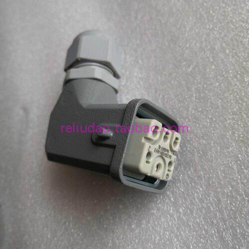 ABB机器人KUKA电源插头HAN-Q5/0-F-QL六芯X31连接器16A250V母弯头