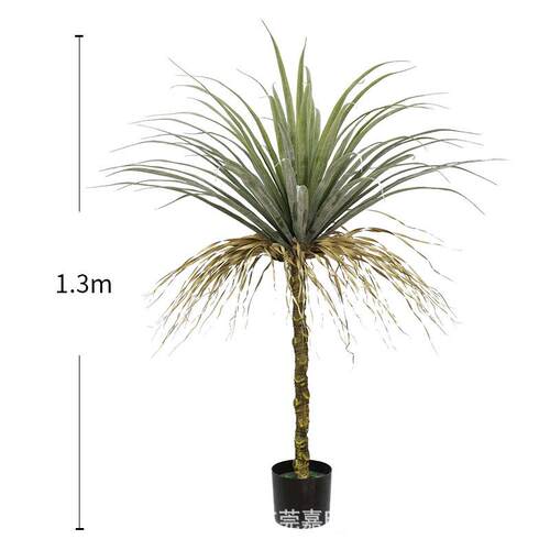 仿真植物龙血铁树盆栽假多杆丝兰树落地装饰花北欧绿植婚庆布置