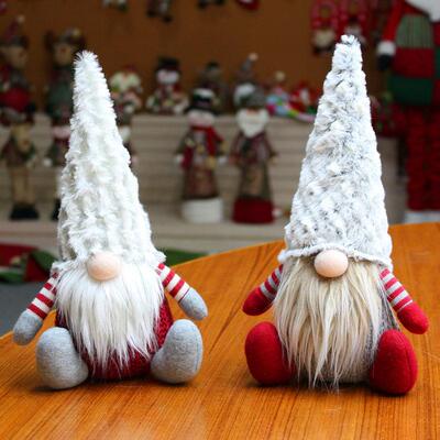 Christmas Dwarf Faceless doll elf gift plush toy decoration