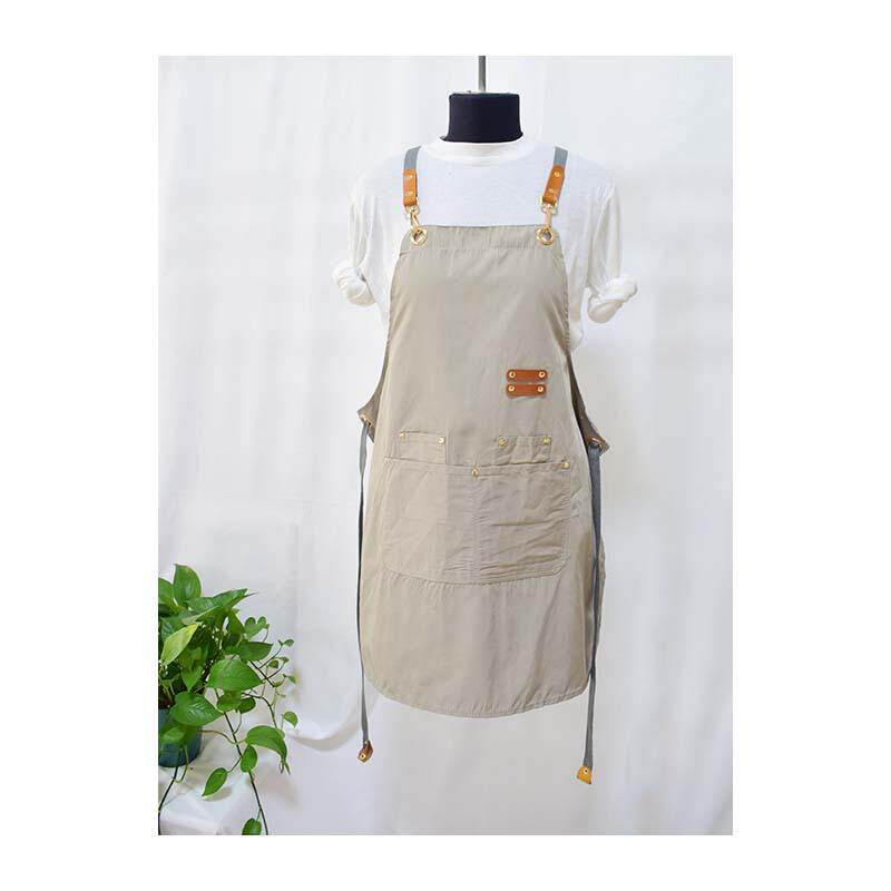 定-制韩版时尚防水围裙定制logo餐厅工作服男士女厨房印字