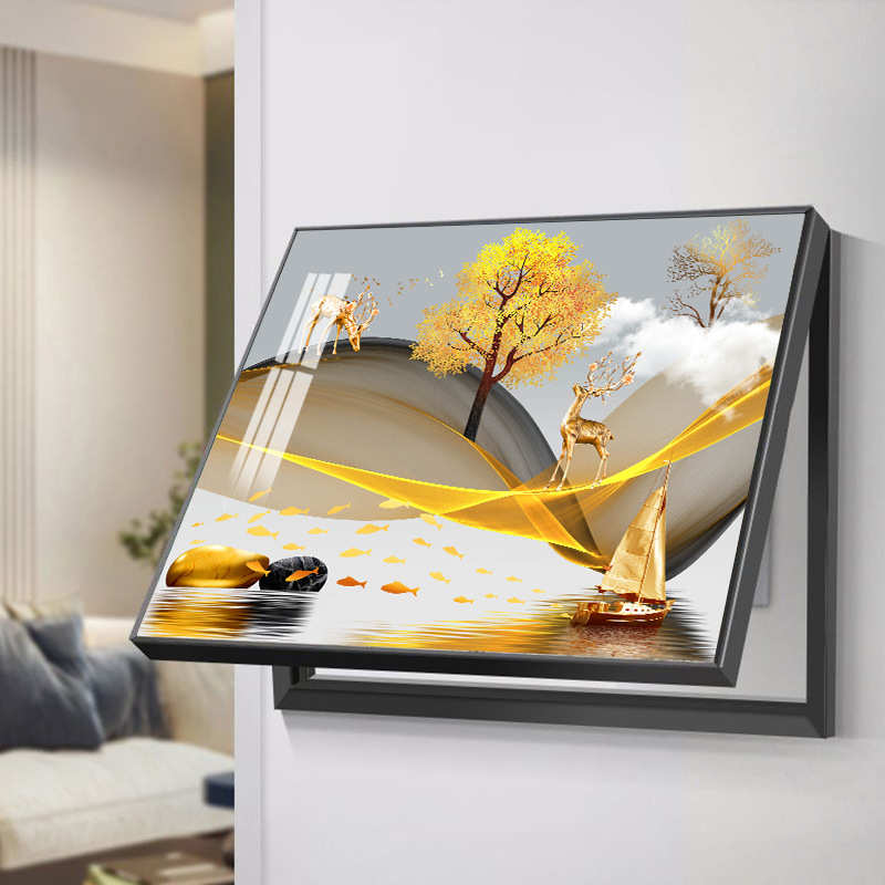 电表箱装饰画风景遮挡免打孔电闸箱画弱电源开关遮挡画配电箱挂画