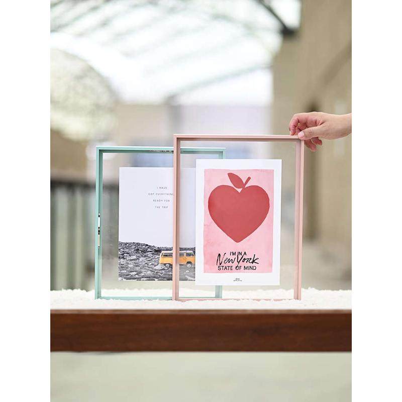 铝合金双面高透亚克力拼图相框挂墙摆台简约现代装饰画框50*70框,家居饰品,相框/画框,淘宝优惠券,粉丝福利购,淘宝优惠卷
