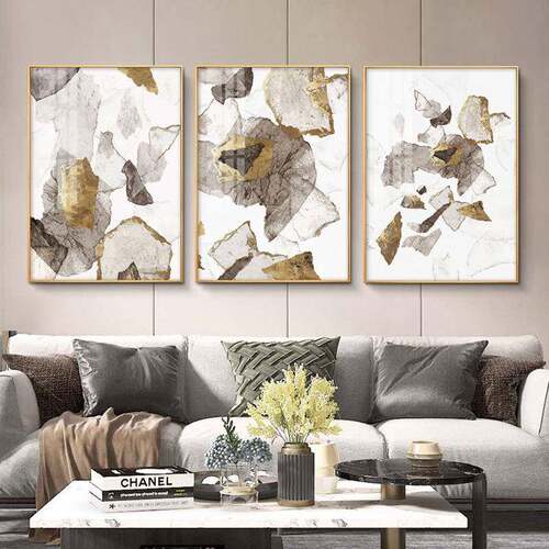 现代轻奢抽象玄关装饰画竖版新中式客厅壁画餐厅卧室挂画样板房画