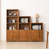 红木书柜书架组合实木鸡翅木书房家具展示柜子置物架储物柜收纳柜